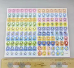 カラフルキャラクターシールセット