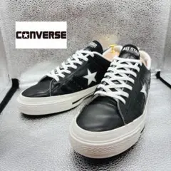 【日本製】 コンバース ワンスター レザー 黒 26.5cm ジャパンモデル