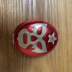 メタリックレッド コインケース 丸型