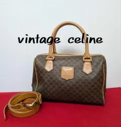 美品 極希少！Celine セリーヌ マカダム柄ミニボストンバッグ 2way廃盤