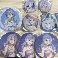デートアライブ 七罪 ビッグ グリッター 缶バッジ 限定品 11点セット