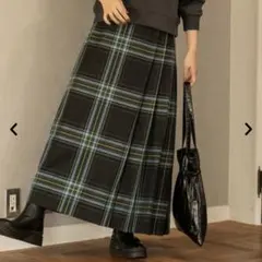 チェックプリーツスカート
