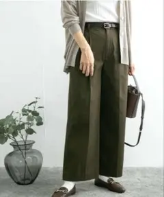 アーバンリサーチ 2タックワイドパンツ カーキ