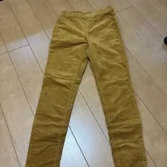 H&M キッズ コーデュロイ ロングパンツ イエロー 140