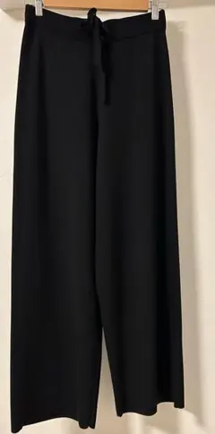 美品✴︎JOURNAL STANDARDウォッシャブルニットワイドパンツ　ブラック