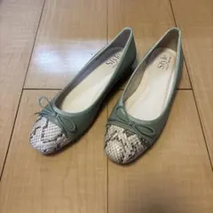 ジェリービーンズ　スクエアトゥコンビバレエシューズ