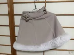 ROJITA ミニスカート ファー付き ベージュ