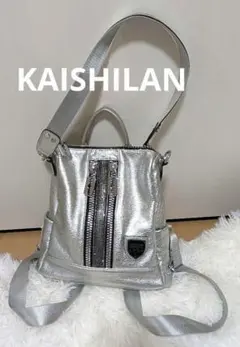 カイシラン♥️Y2K シルバー 銀 リュック ハンドバッグトートバッグ3way