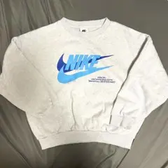 NIKE ライトグレー クルーネック セットアップトレーナー M 145cm