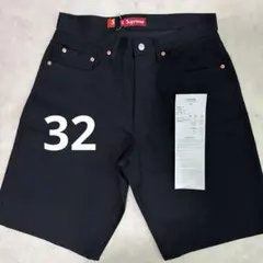 26SS Supreme Baggy Denim Short Black 34 - メルカリ