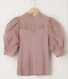 ⭐︎新品ingni 2WAYリボン付きパフスリーブニット