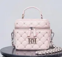 Darich キルティングビジュースクエアミニバッグ PNK