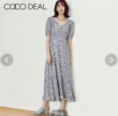 COCO DEAL｜花柄ロングワンピース 半袖のサムネイル