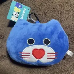 mojojojo BIGフェイスキーホルダー 青ねこ nicky カラビナ付き