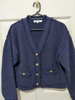 Mystrada ネイビー カーディガン 36