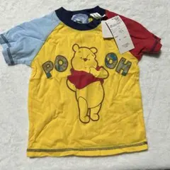 新品タグ付きプーさん Tシャツ 80cm黄色