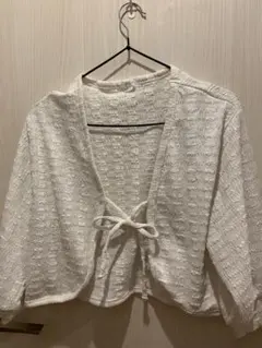 COLZA ホワイト ショート丈 ボレロ カーディガンのサムネイル