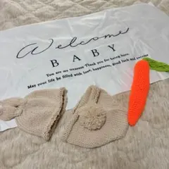 ニューボーンフォトセット　うさぎコスチューム　新生児
