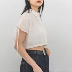 PAGEBOYアイボリー 半袖シャツ サイズF 新品のサムネイル