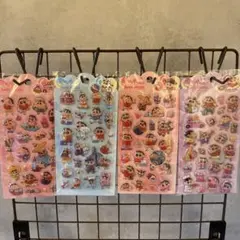 しんちゃん ボンボンドロップ　ぷくぷく　3Ｄ 立体シール 4枚セット