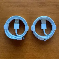 未使用　iPhone Lightningケーブル 2本セット ホワイト