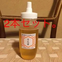 増量サービス！【非加熱・生はちみつ】百花蜜・300g×2本