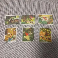 ディズニー 白雪姫 外国切手６枚 ヴィンテージ