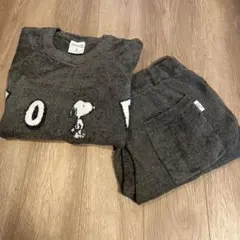 ジェラートピケ スヌーピー メンズ ルームウェア セット 上下