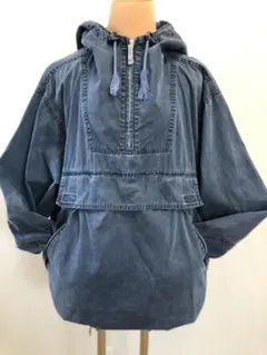 【名作】90s OLD GAP デニム　アノラックパーカー デニムジャケット　M GAP - OLD GAP デニム アノラックパーカー ガンナーズ ドローコード