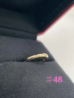ダイヤ一石つきCartier 18金ゴールドリング 1895(刻印なし) - メルカリ