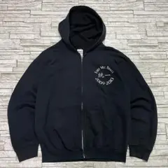 GILDAN ジップパーカー ブラスバンド 統一 漢字ロゴ レア USA古着