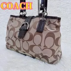 COACH コーチ ソーホー ハンドバッグ通勤 普段使い シグネチャー ブラウン