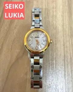 【稼働品】SEIKO LUKIA　ルキア レディース腕時計　電波ソーラー