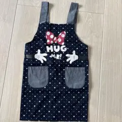 ミニーマウス エプロン ネイビー