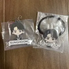 enhypen 一番くじ　ソンフン　ヘアゴム　ラバーキーホルダー　2点セット