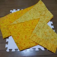 子供用 金魚柄 帯 黄色 オレンジ