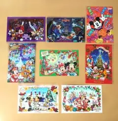 ディズニーランド ディズニーシー ハロウィン & クリスマス ポストカード ８枚