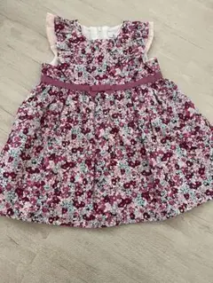 KUMIKYOKU フラワープリント ワンピース 80cm