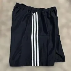 adidas トレーニングパンツ　3ライン　XL 黒