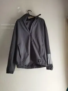 試着のみ＊アディダス ジャケット グレー　メンズМ　裏フリース