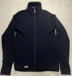 美品　Woolpower　フルジップ　ニット　ジャケット　ネイビー　Mサイズ
