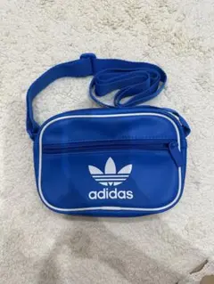 adidas 青 ショルダーバッグ