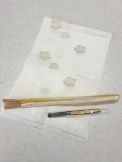 礼装用 和装小物3点セット 帯揚げ 帯締め 末広 正絹 白金 訪問着 留袖