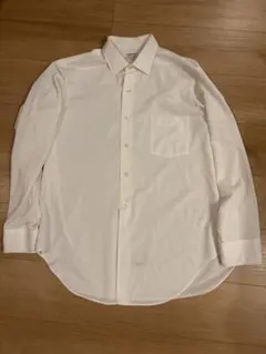 60年代　ARROW ホワイト 長袖シャツ 100%ダクロンポリエステル