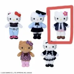 制服キティちゃんJK ギャル足長ぬいぐるみキーホルダーギャルキティ