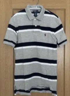 美品ラルフローレンボーイズポロシャツM グレー