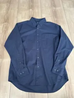 UNIQLO ネイビー ボタンダウンシャツ Lサイズ