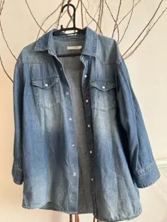 デニムボタンシャツ