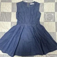 dazzlin デニムノースリーブワンピース