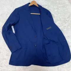 トゥモローランド　ロロピアーナ　シルク テーラードジャケット　ネイビー